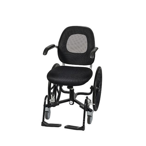 Maneuverable Narrow Wheelchair for Daily Living 21.5" wide | FLUX 360 Includes Foot Plates