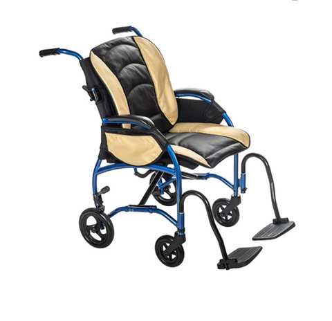 Proper Posture Wheelchair with Leather Seat | FLUX Strongback Package