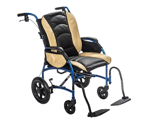 Proper Posture Wheelchair with Leather Seat | FLUX Strongback Package