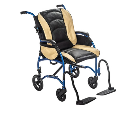 Proper Posture Wheelchair with Leather Seat | FLUX Strongback Package