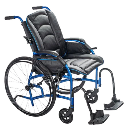 Proper Posture Wheelchair with Leather Seat | FLUX Strongback Package