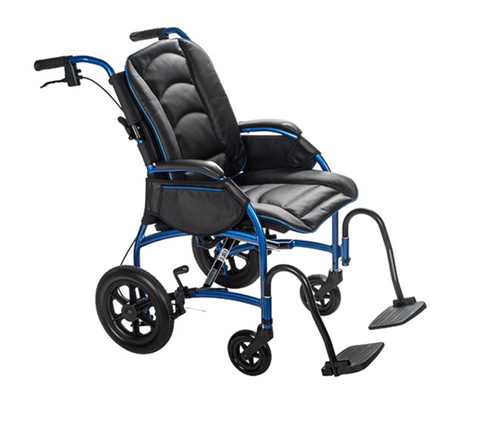 Proper Posture Wheelchair with Leather Seat | FLUX Strongback Package