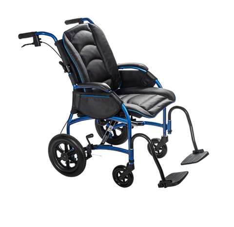 Proper Posture Wheelchair with Leather Seat | FLUX Strongback Package