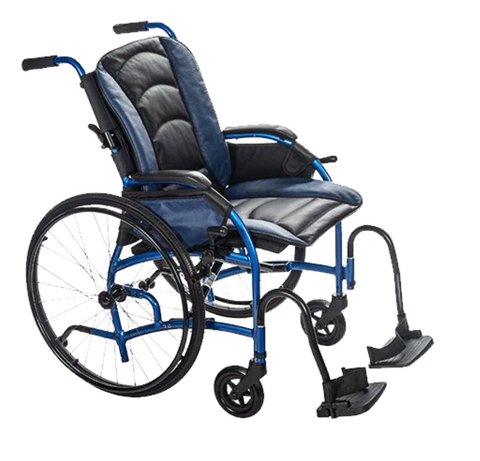 Proper Posture Wheelchair with Leather Seat | FLUX Strongback Package