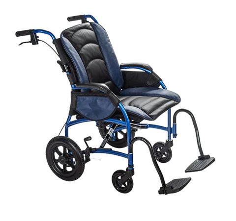 Proper Posture Wheelchair with Leather Seat | FLUX Strongback Package