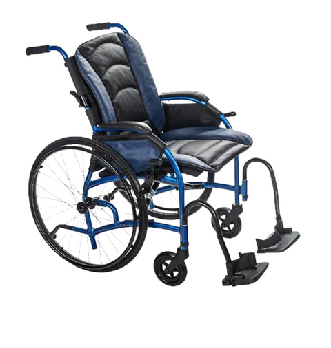 Proper Posture Wheelchair with Leather Seat | FLUX Strongback Package