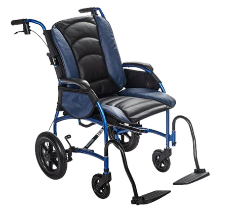 Proper Posture Wheelchair with Leather Seat | FLUX Strongback Package