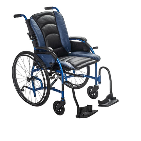 Proper Posture Wheelchair with Leather Seat | FLUX Strongback Package