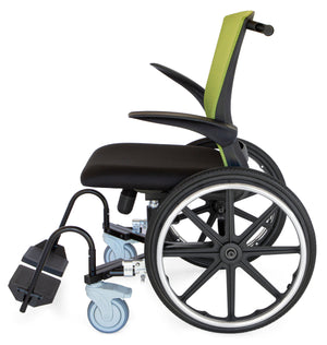 Lightweight Narrow Slim-Line Indoor Wheelchair - side view - 21.75" wide | FLUX Dart