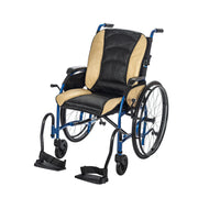 Proper Posture Wheelchair with Leather Seat | FLUX Strongback Package