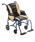 Proper Posture Wheelchair with Leather Seat | FLUX Strongback Package