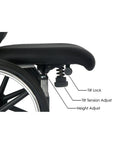 Maneuverable Narrow Wheelchair for Daily Living 21.5" wide | FLUX 360